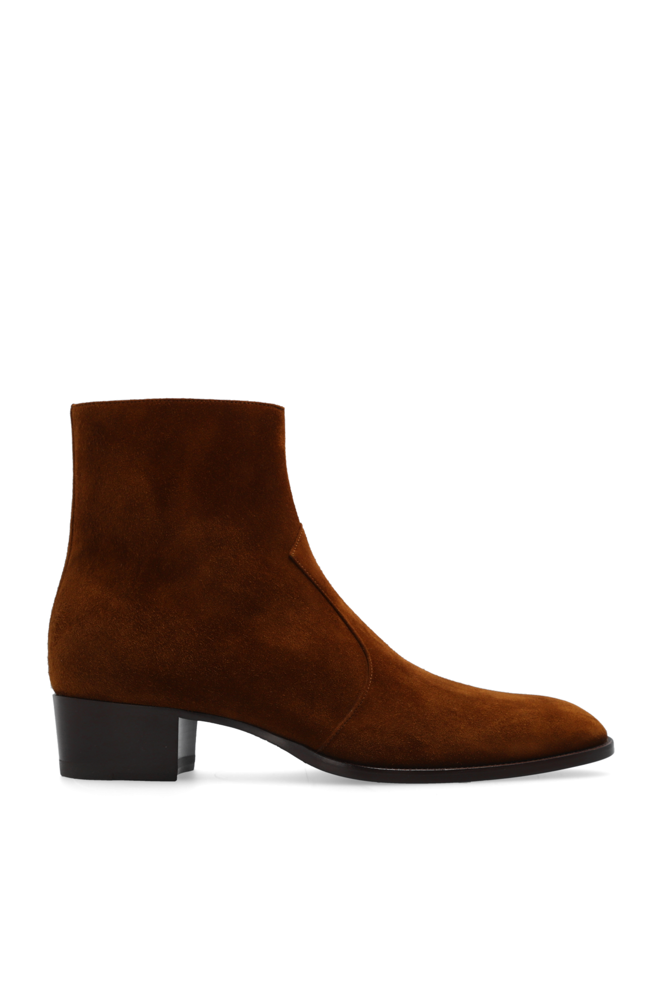 Saint laurent tan 2024 suede chelsea boots